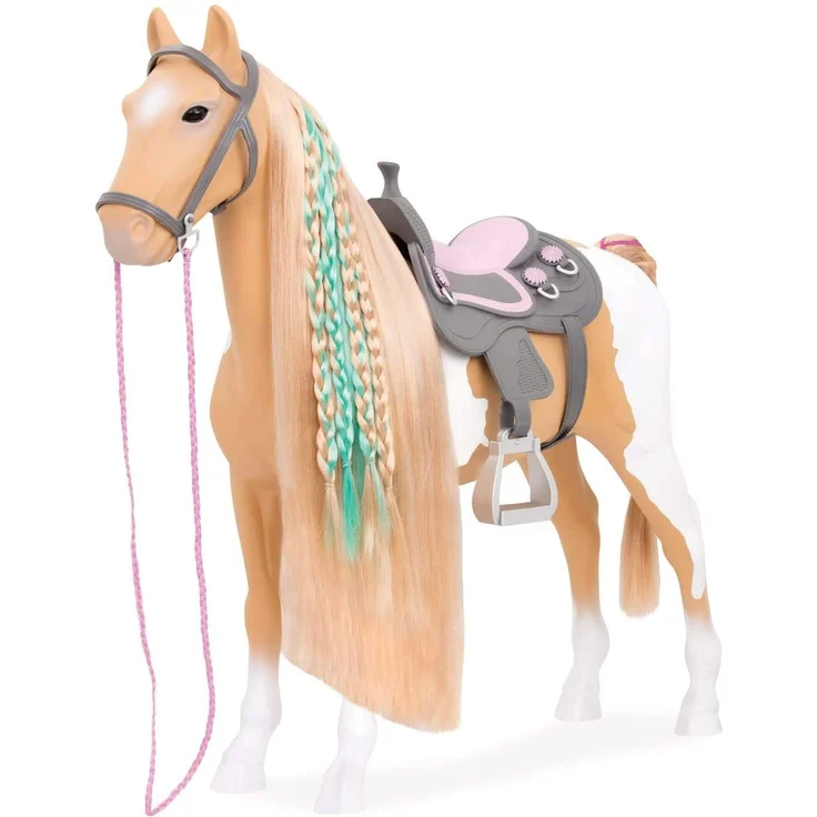 Our Generation BD38030Z Hair Play Horse Puppenzubehör, Beige/Weiß, 51 cm – Bild 2