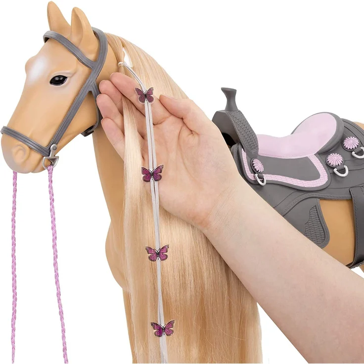 Our Generation BD38030Z Hair Play Horse Puppenzubehör, Beige/Weiß, 51 cm – Bild 3