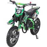 Kinder Mini Enduro Crossbike Gepard 49 cc 2 takt Motorcrossbike Pocketbike (Grün)