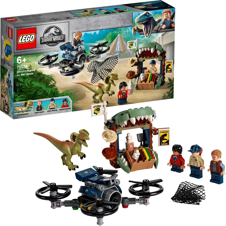 LEGO 75934 - Jurassic World Dilophosaurus auf der Fluch, Bauset – Bild 1