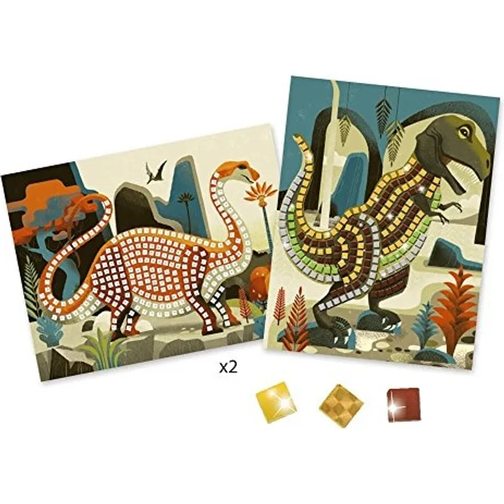 Djeco Kreativ Set Mosaikbilder Dinosaurier