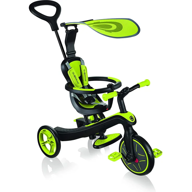 GLOBBER Dreirad Explorer 4 in 1 Kinderfahrzeug, grün/schwarz