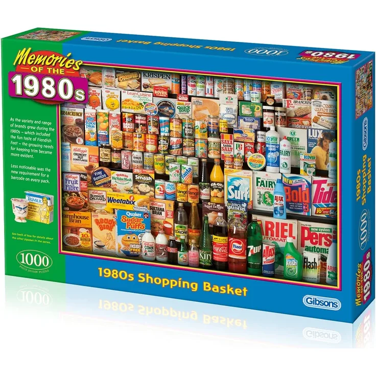 Gibson Games 1980s Shopping Basket Puzzle 1000 Teile