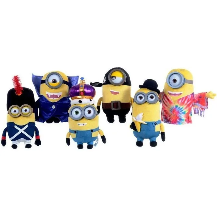 Diverse Die Minions Film 2015 Leuchtzeit: Belle Plüsch 28 cm Relief 3D Version Premium, 1 einzige Minion zufällig: