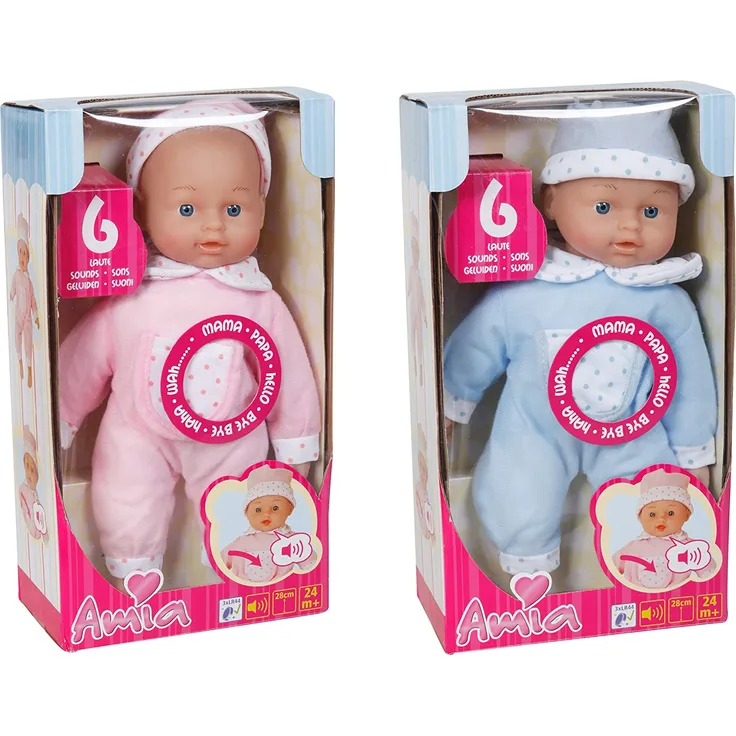 VEDES Großhandel GmbH - Ware 0050303985 AM Puppe mit Mütze, sprechend, 28 cm