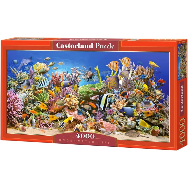 Castorland C-400089-2 Underwater Life,Puzzle 4000 Teile, Red