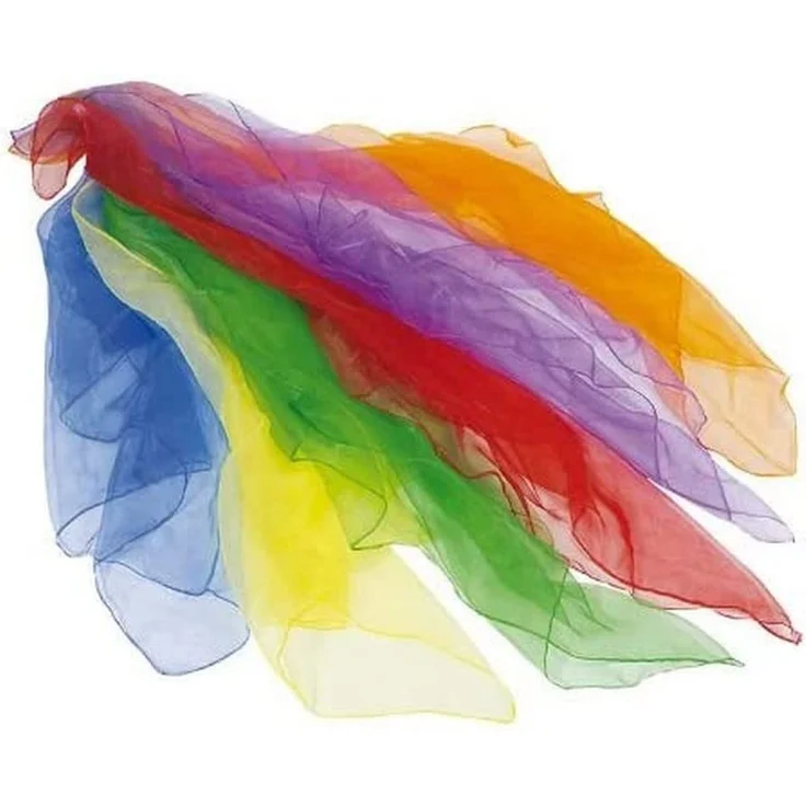 Jongliertücher 6er Set aus Nylon – Bild 2