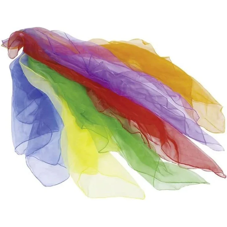 Jongliertücher 6er Set aus Nylon – Bild 1