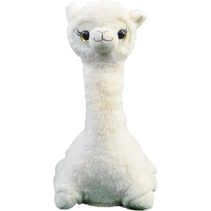 Kögler 76508 - Labertier Lama Sandy, ca. 30 cm groß, nachsprechendes Plüschtier mit Aufnahme- und Wiedergabefunktion, plappert alles witzig nach und bewegt sich, batteriebetrieben