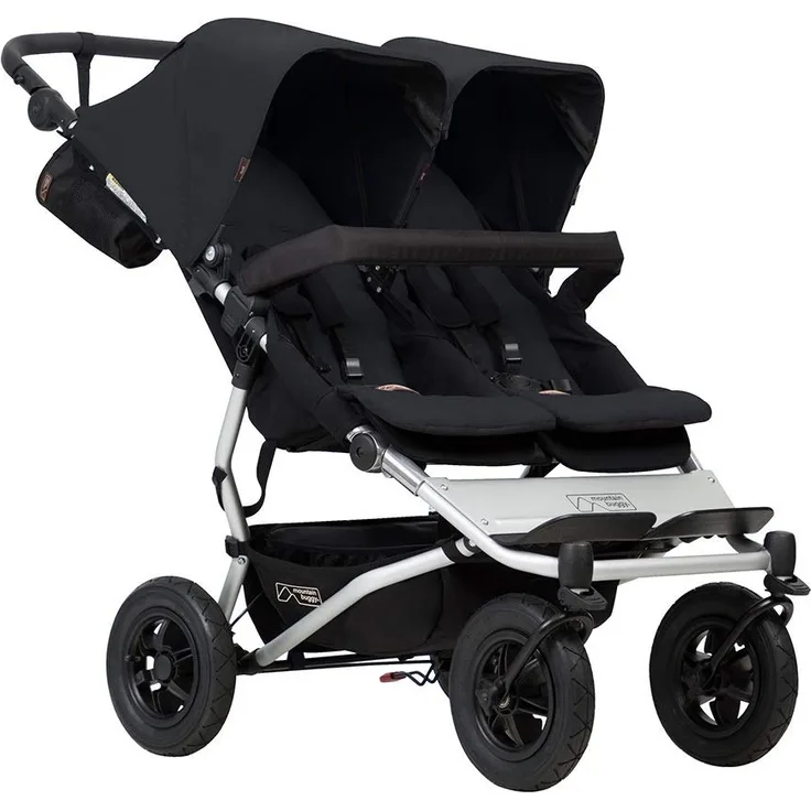 Mountain Buggy Doppelkinderwagen Side-by-Side mit 4 Rollen
