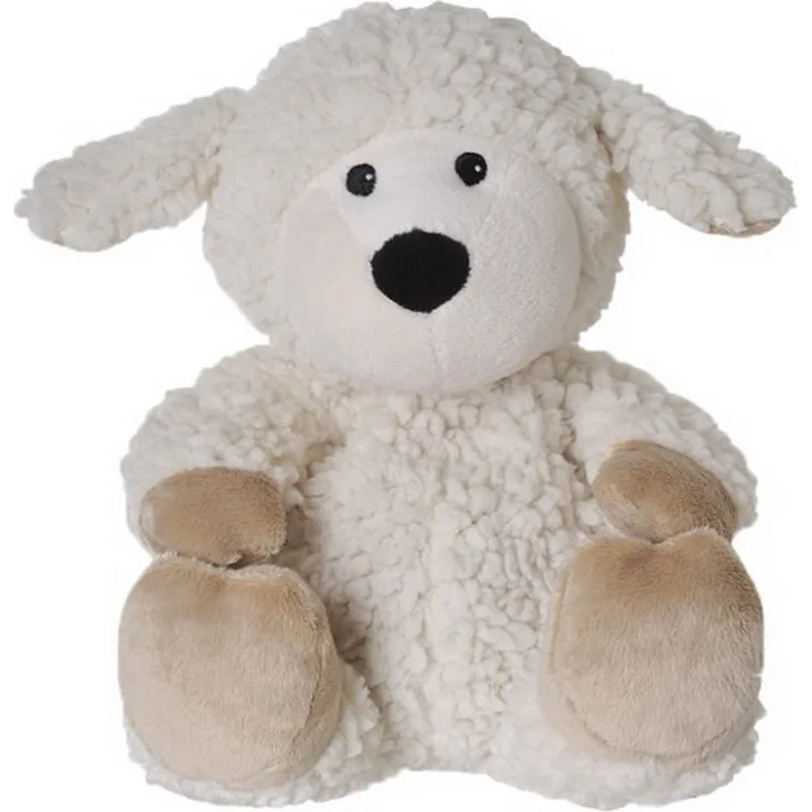 Warmies® Wärmekissen/Stofftier'Schaf Locke Sherpa' herausnehmbare Hirse Kräuter Füllung 35cm 700g