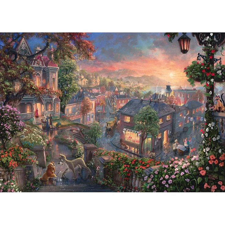 puzzle Disney Lady and Tramp Karton 1000 Teile – Bild 2