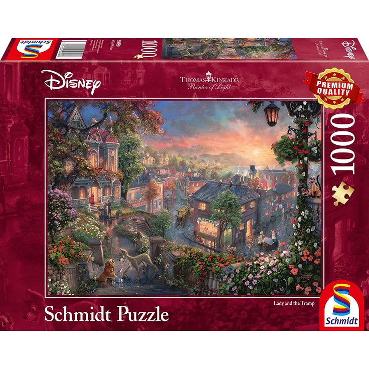 puzzle Disney Lady and Tramp Karton 1000 Teile