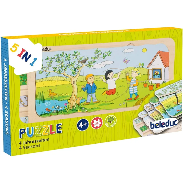 Beleduc Arts & Crafts Lagen-Puzzle 4 Jahreszeiten