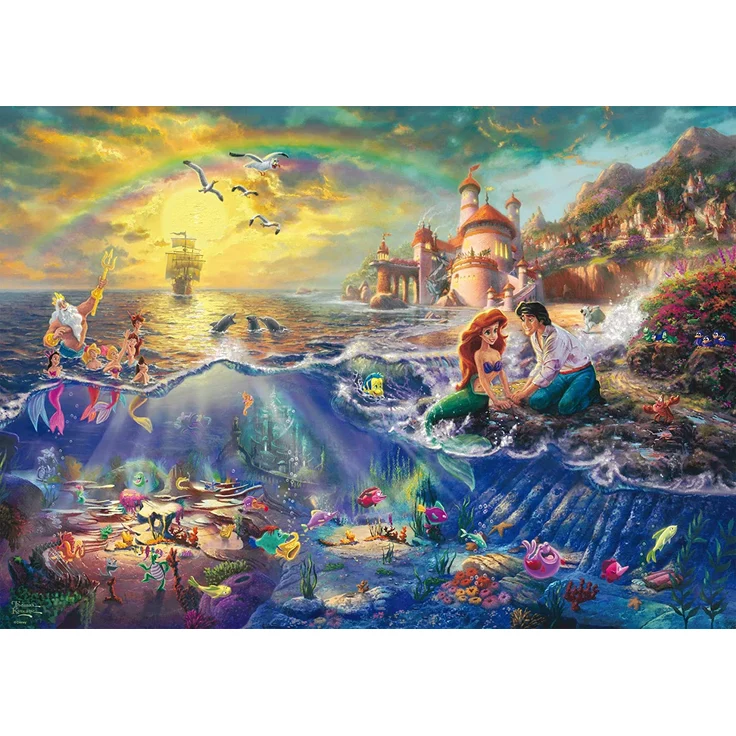 Schmidt Puzzle 1000 Teile Thomas Kinkade Disney Arielle – Bild 2