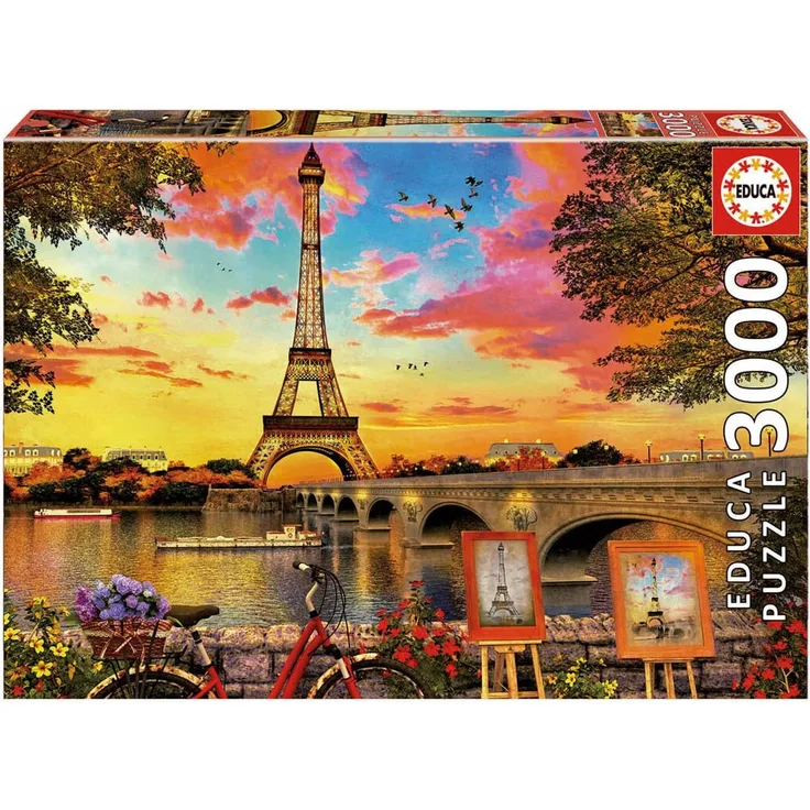 Educa 17675 3000 Sonnenuntergang in Paris, Multicolour