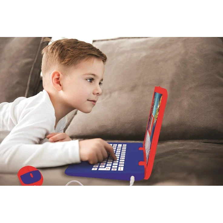 Lexibook JC598SPi3 Spider-Man-Zweisprachiger Laptop für Bildungszwecke Englisch und Deutsch, 124 Aktivitäten, Mathematik, Logik, Musik, Uhr, Spiele-Kinderspielzeug (Mädchen & Jungen) – Bild 4