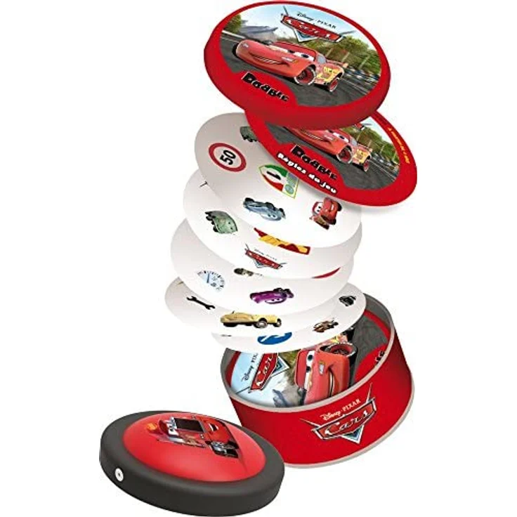 Asmodee DOBCARS01 Action- und Reflex-Spiel Dobble – Cars, französische Ausgabe – Bild 5