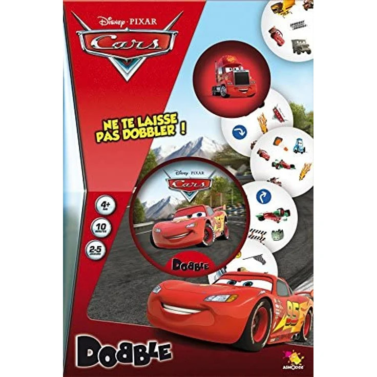 Asmodee DOBCARS01 Action- und Reflex-Spiel Dobble – Cars, französische Ausgabe – Bild 3