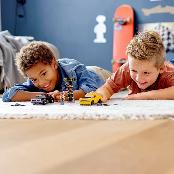 LEGO Speed Champions 75893 - 2018 Dodge Challenger SRT Demon und 1970 Dodge Charger R/T, Rallyeauto – Bild 6