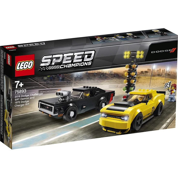 LEGO Speed Champions 75893 - 2018 Dodge Challenger SRT Demon und 1970 Dodge Charger R/T, Rallyeauto – Bild 11