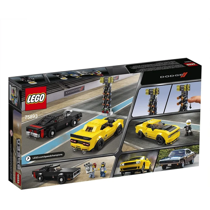 LEGO Speed Champions 75893 - 2018 Dodge Challenger SRT Demon und 1970 Dodge Charger R/T, Rallyeauto – Bild 8