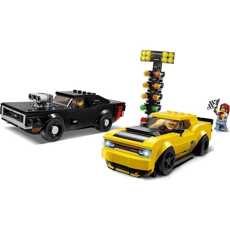 LEGO Speed Champions 75893 - 2018 Dodge Challenger SRT Demon und 1970 Dodge Charger R/T, Rallyeauto – Bild 2