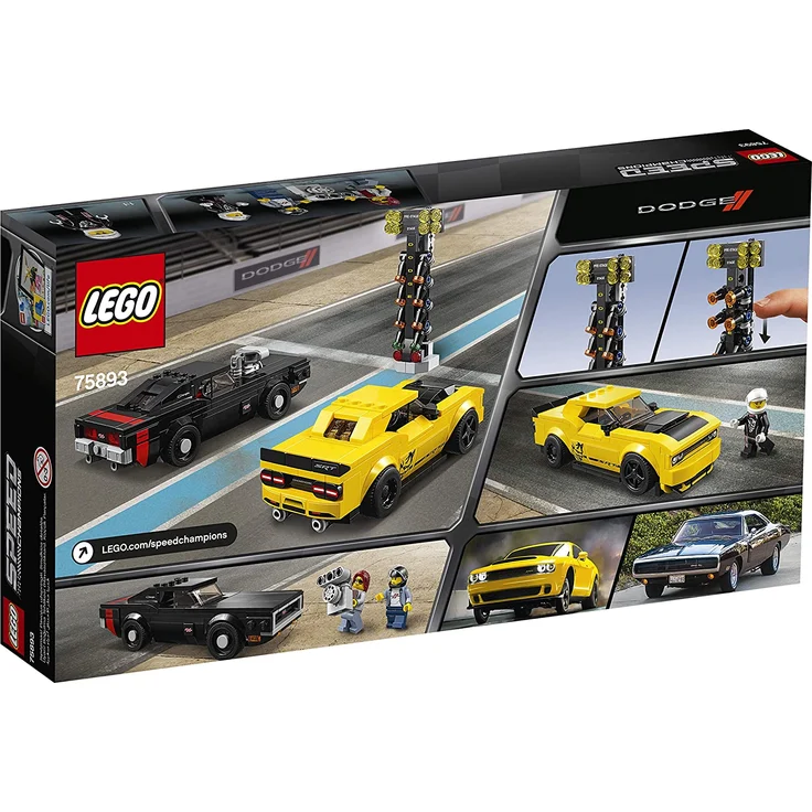LEGO Speed Champions 75893 - 2018 Dodge Challenger SRT Demon und 1970 Dodge Charger R/T, Rallyeauto – Bild 12