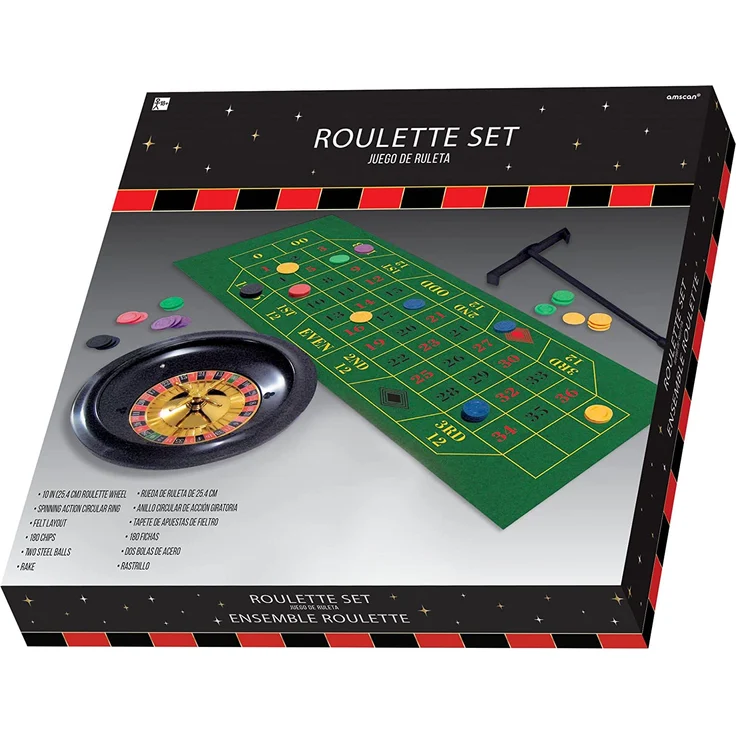 amscan Casino Roulette Set Themenparty Mottoparty – Bild 1