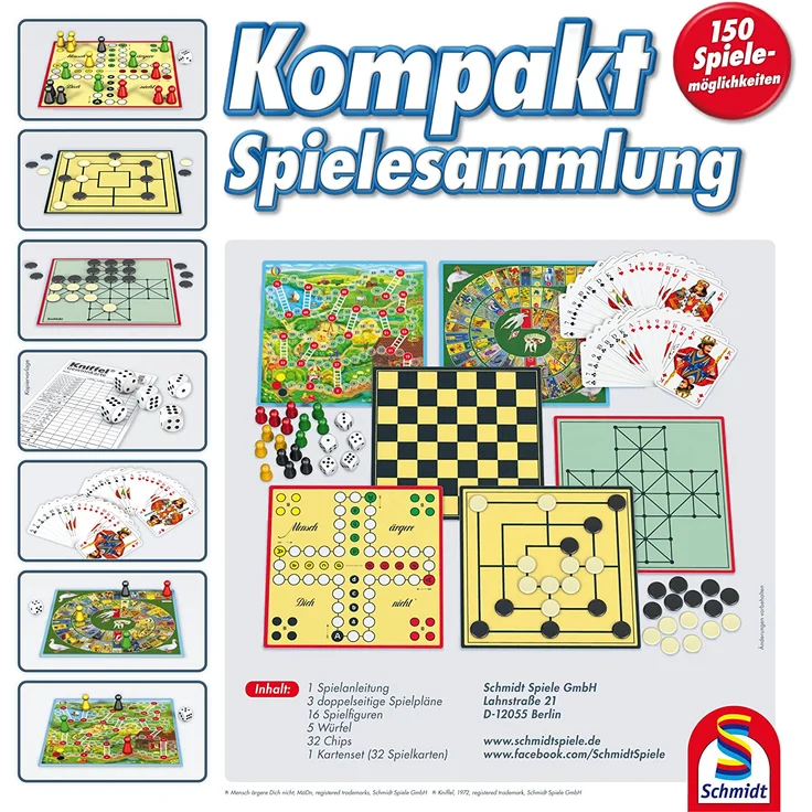 Schmidt Spiele 49188 Kompakt Spielesammlung – Bild 3