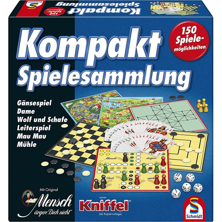 Schmidt Spiele 49188 Kompakt Spielesammlung
