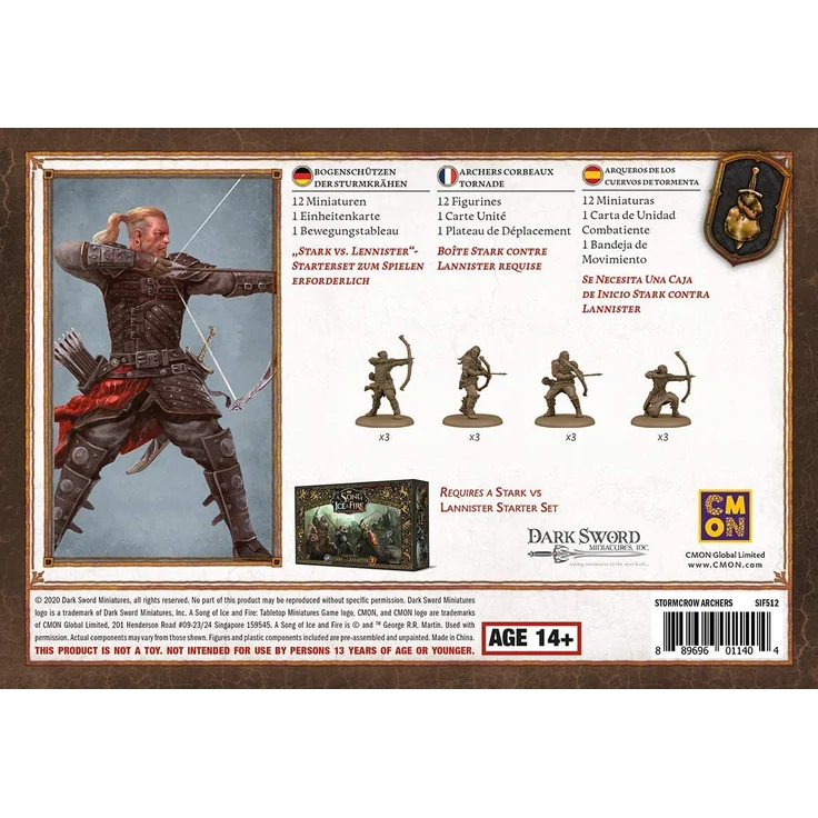 Asmodee A Song of Ice & Fire - Bogensschützen der Sturmkrähen, Erweiterung, Tabletop, Deutsch – Bild 3