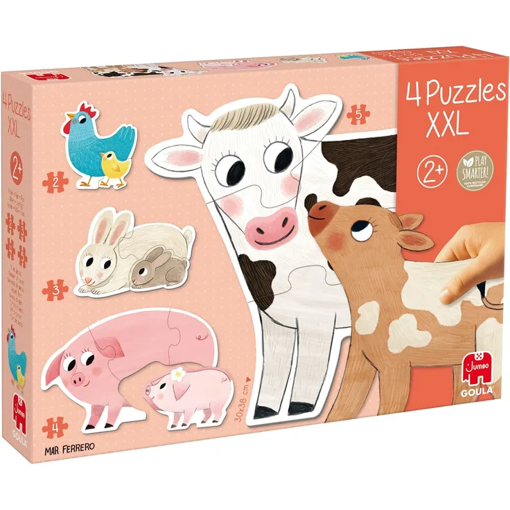 puzzlespiel Tiere XXL Junior Karton 14-teilig
