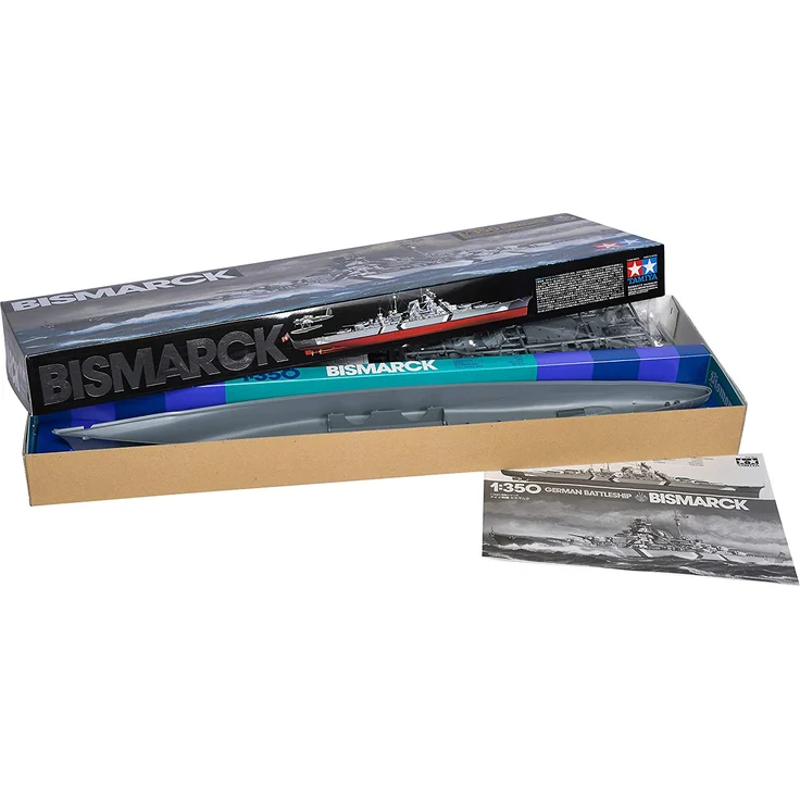 Tamiya 300078013 - 1:350 WWII Deutsches Kampfschiff Bismarck – Bild 3