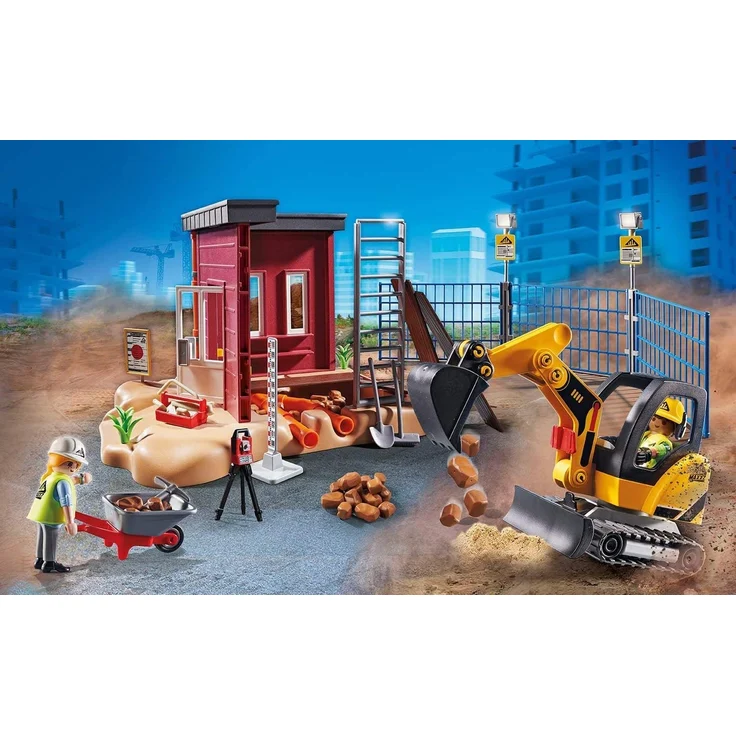 Playmobil 70443 - City Action - Minibagger mit Bauteil – Bild 2