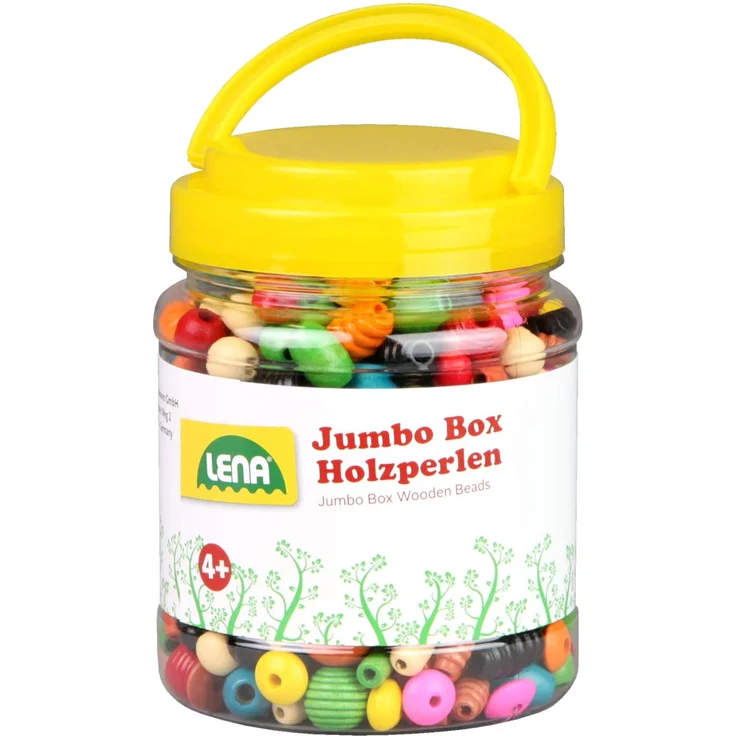 Lena - Holzspielzeug - Jumbo Box Holzperlen – Bild 1