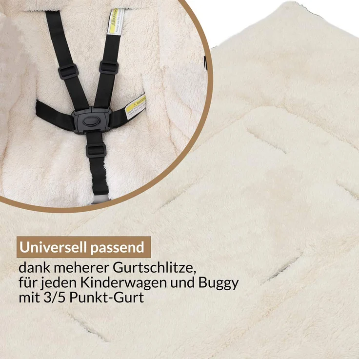 Monzana Fußsack Kinderwagen Grau – Bild 8