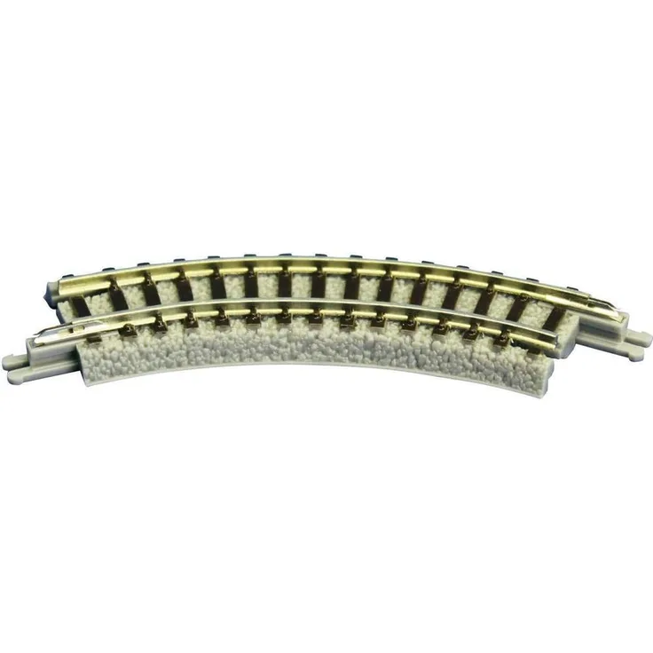 7297018 Z Rokuhan spor (med ballast) Bøjet spor 45 ° 70 mm 4 stk