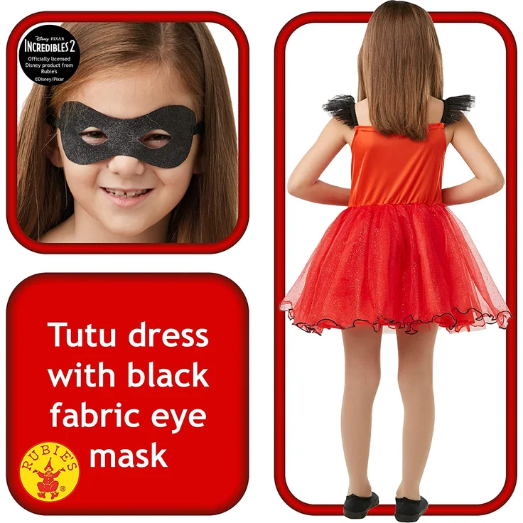 Rubie 's 640876 M Tutu Kleid Disney Incredibles 2 Kinder Kostüm, Mädchen, mittel – Bild 2