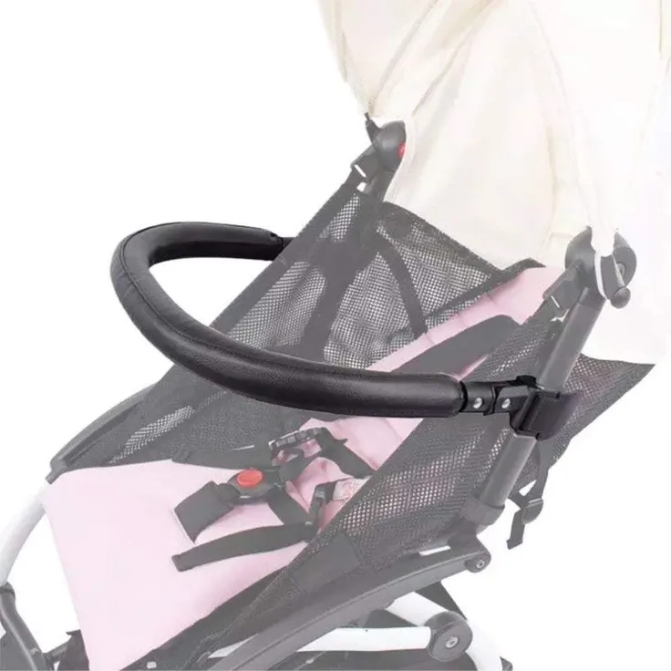 Sicherheitsbügel für Kinderwagen ,Zubehör für BBZ yoyo Armlehne aus schwarzem PU-Leder