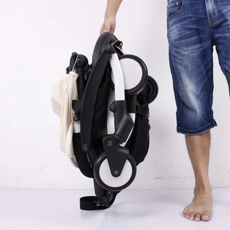 Sicherheitsbügel für Kinderwagen ,Zubehör für BBZ yoyo Armlehne aus schwarzem PU-Leder – Bild 4