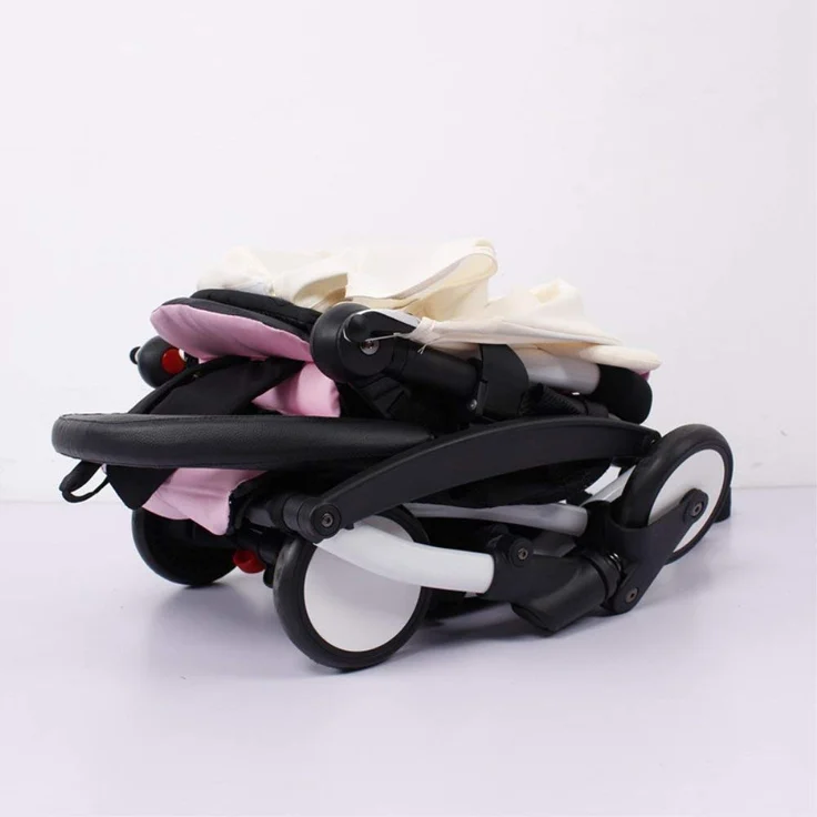 Sicherheitsbügel für Kinderwagen ,Zubehör für BBZ yoyo Armlehne aus schwarzem PU-Leder – Bild 3