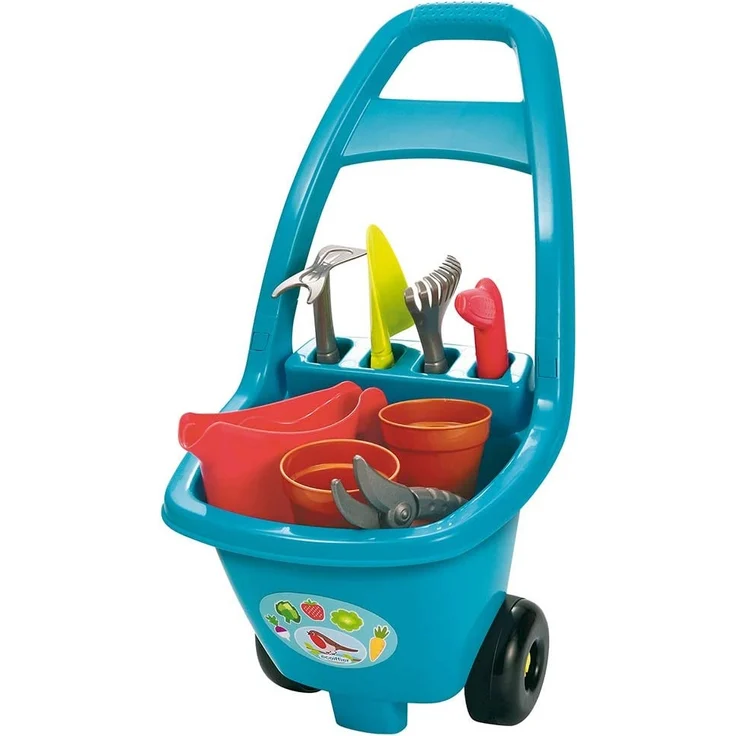 Trolley mit Gartenzubehör (Petrol) – Bild 1