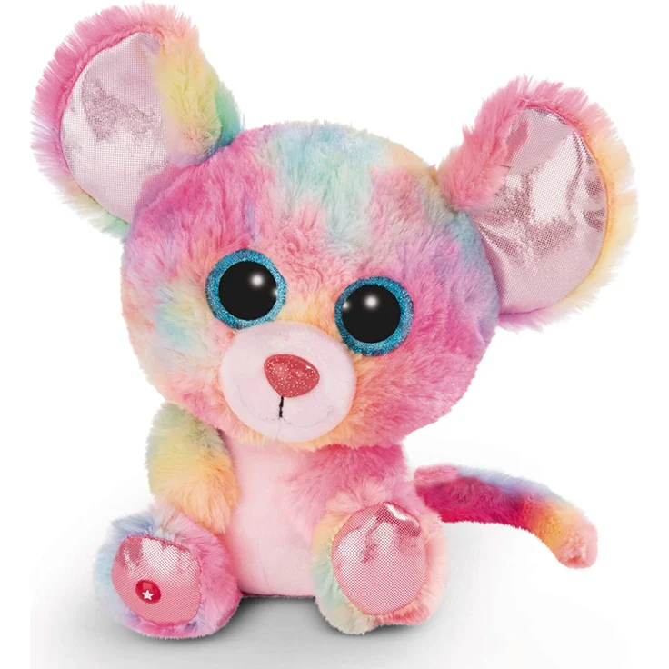 NICI Glubschis: Das Original – Glubschis Maus Candypop 25 cm – Kuscheltier Maus mit großen Augen – Flauschiges Plüschtier mit großen Glitzeraugen – Schmusetier für Kuscheltierliebhaber – 45567 – Bild 1