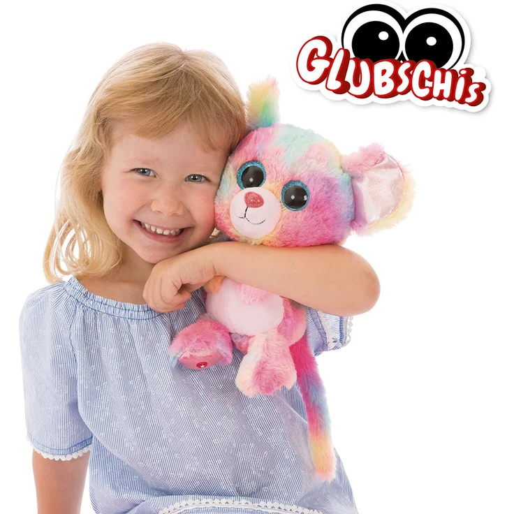 NICI Glubschis: Das Original – Glubschis Maus Candypop 25 cm – Kuscheltier Maus mit großen Augen – Flauschiges Plüschtier mit großen Glitzeraugen – Schmusetier für Kuscheltierliebhaber – 45567 – Bild 6