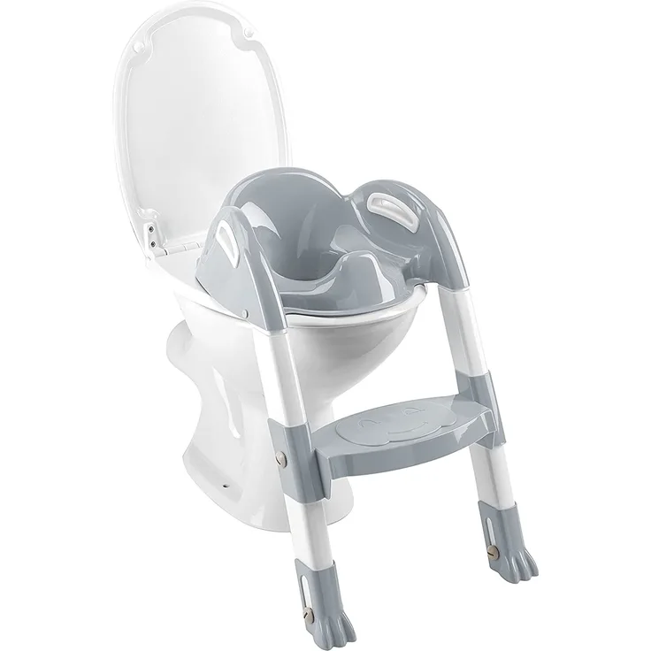 Kiddyloo Toiletten-Trainer Grey Charm/White