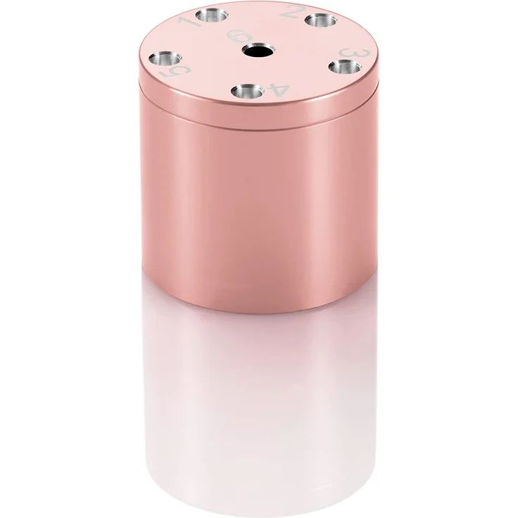 BestSaller 3006 'SUPER SIX' Aluminum 'Sonder Edition', 36 Spielstäbchen & 2 Würfel, roségold (1 Stück) – Bild 5