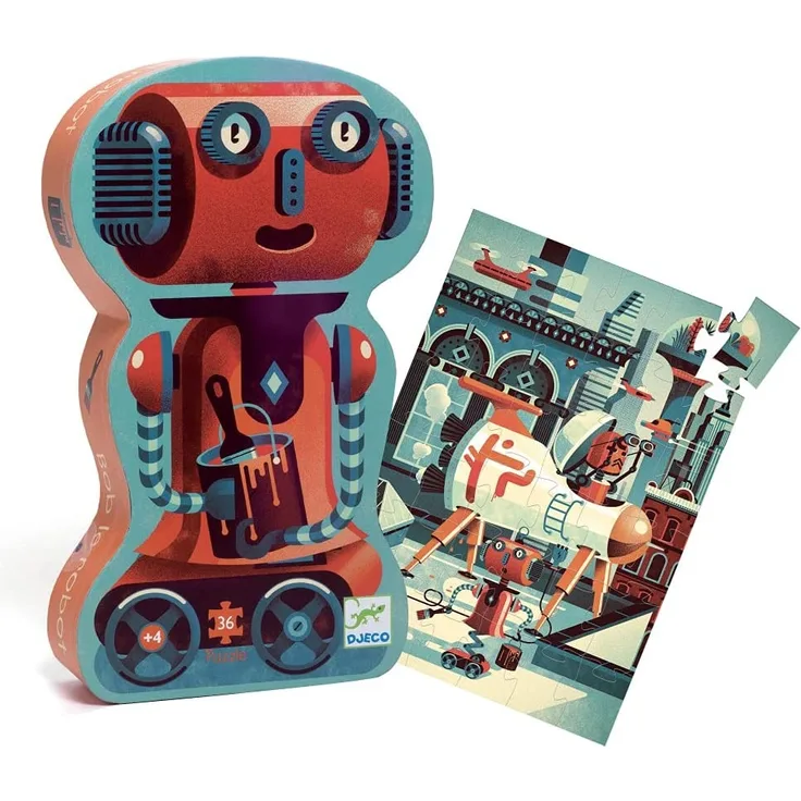 Formen Puzzle: Bob der Roboter 36 Teile