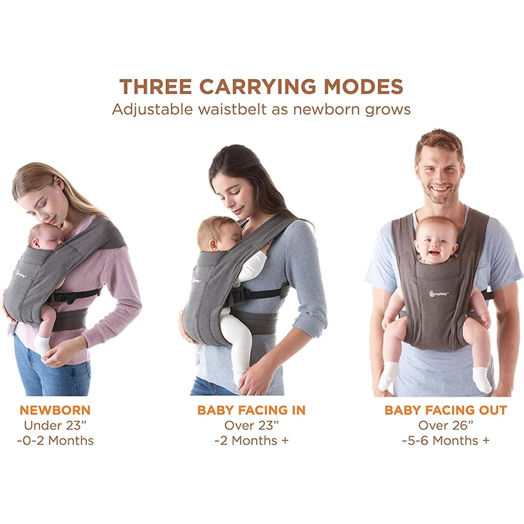 Ergobaby 'Embrace' Babytrage, Schwarz – Bild 10