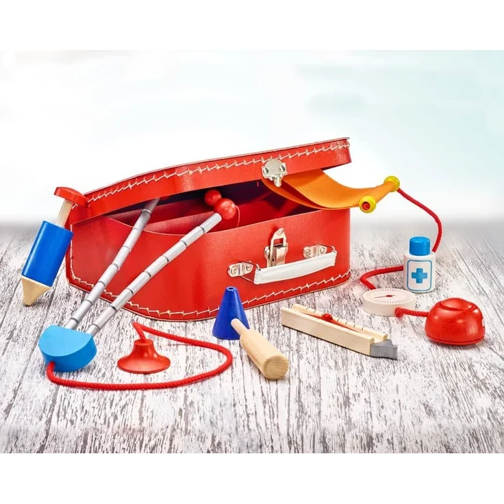 spielset Arztkoffer Junior 25 x 18 cm rot 8-teilig – Bild 2